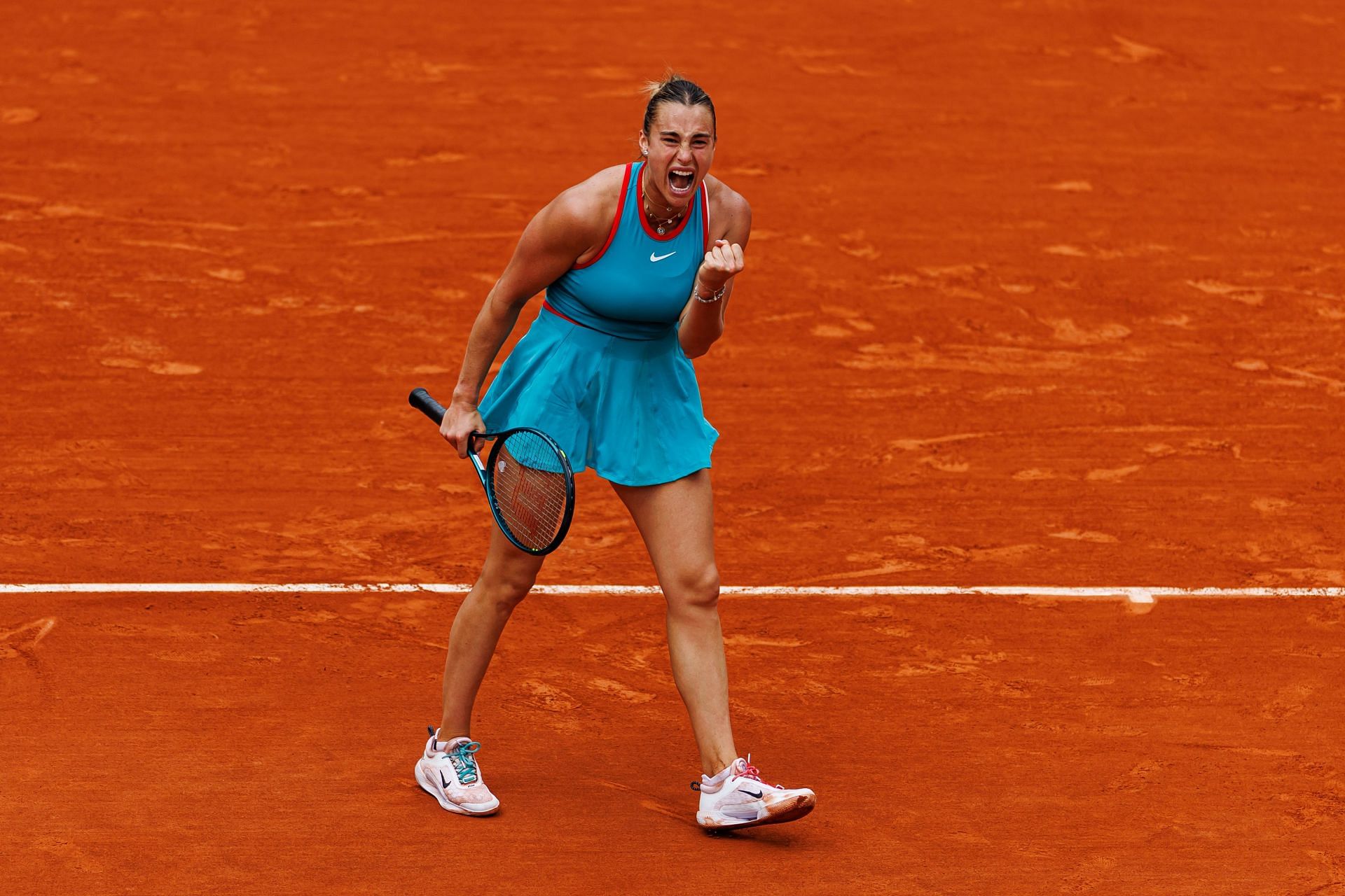 Sabalenka is playing in her third consecutive French Open quarterfinal. (Source: Getty)